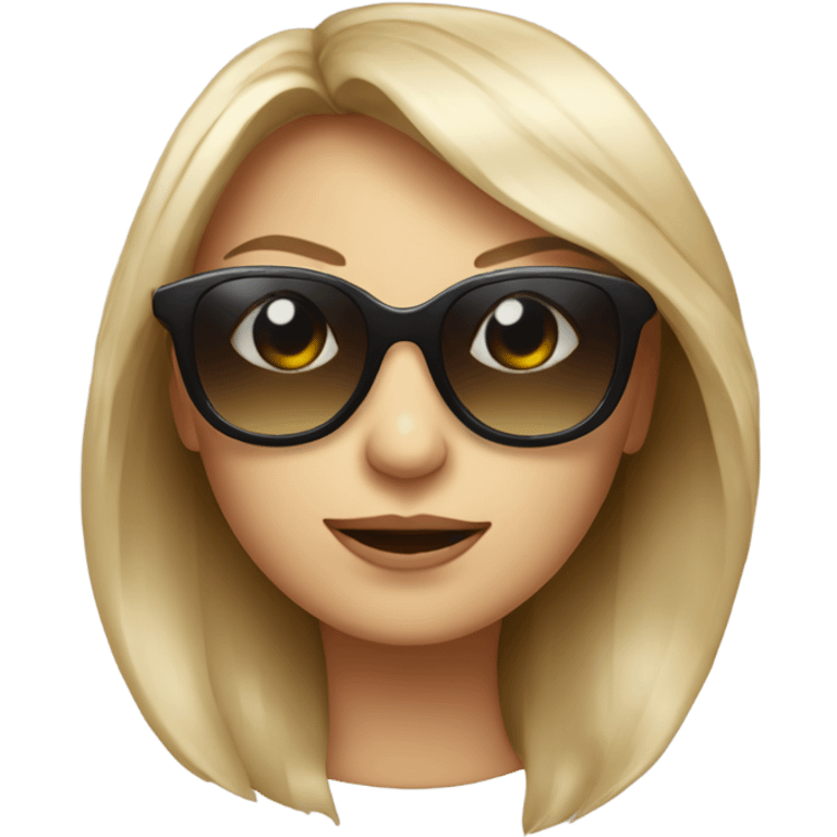 Anja mileta with sunglasses emoji