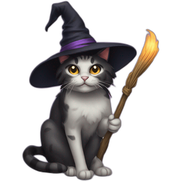 witch cat emoji