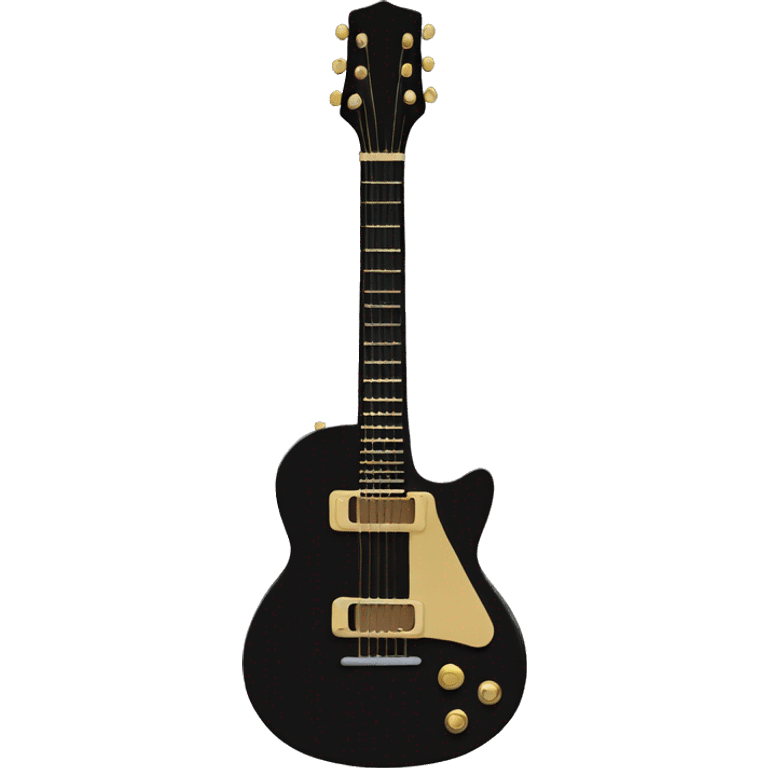 Black guitar emoji