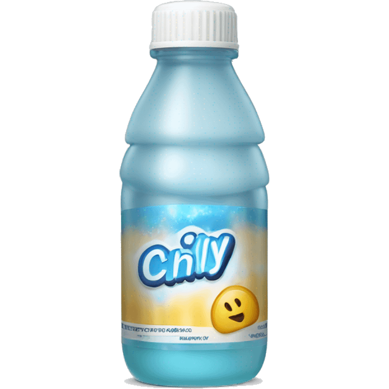 gel bottle with label that says "chilly" emoji