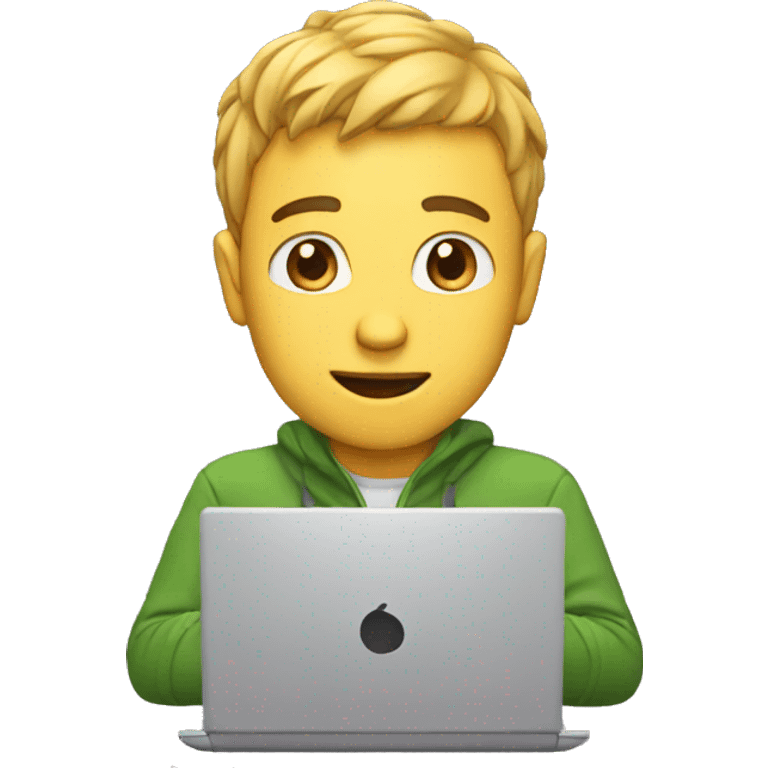 guy on a laptop emoji