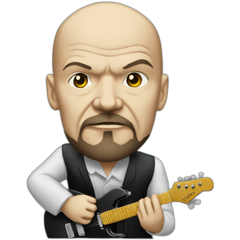 Vladimir lenin playing in a rock band emoji