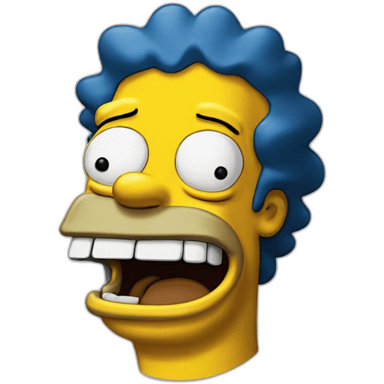 Homer simpson laughting emoji