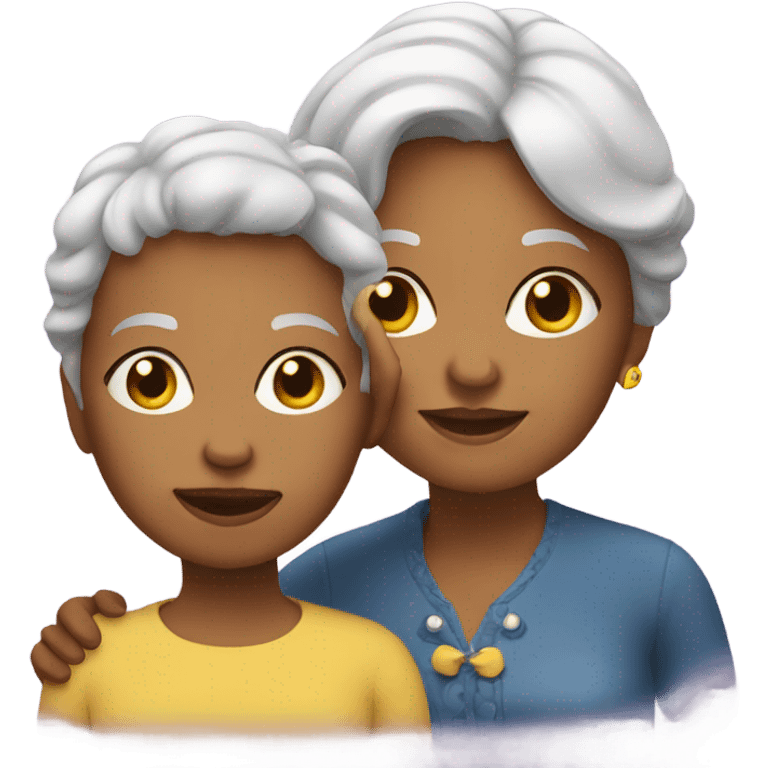 Grandmother with a girl emoji