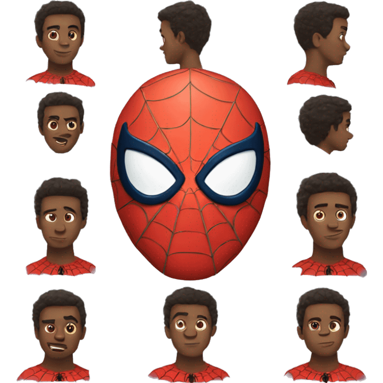 Spider man head  emoji