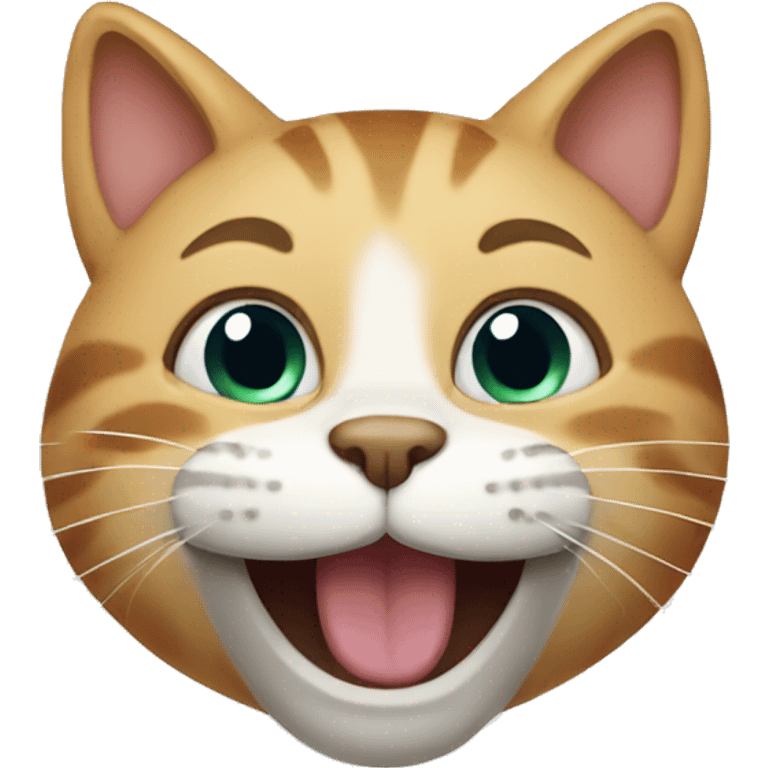 Cat smiling emoji