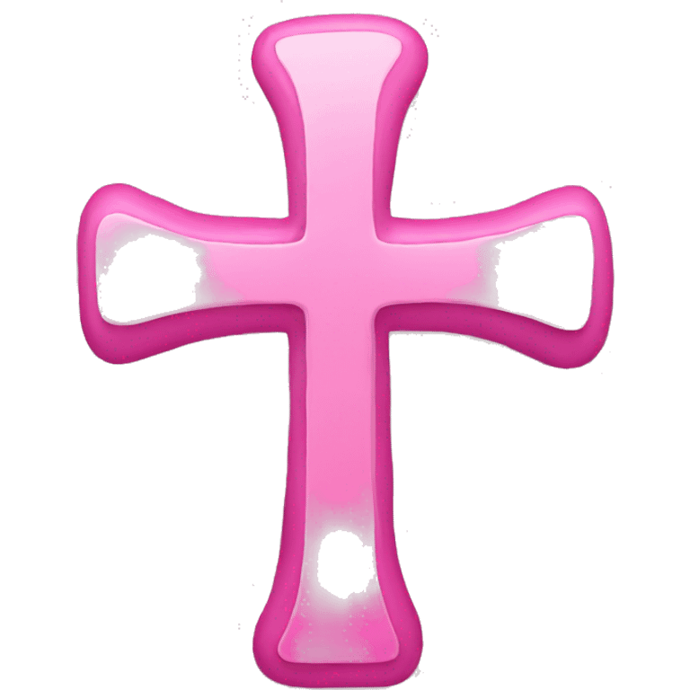 Pink cross emoji