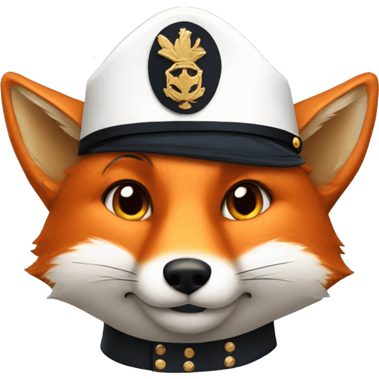 fox wth admiral hat emoji