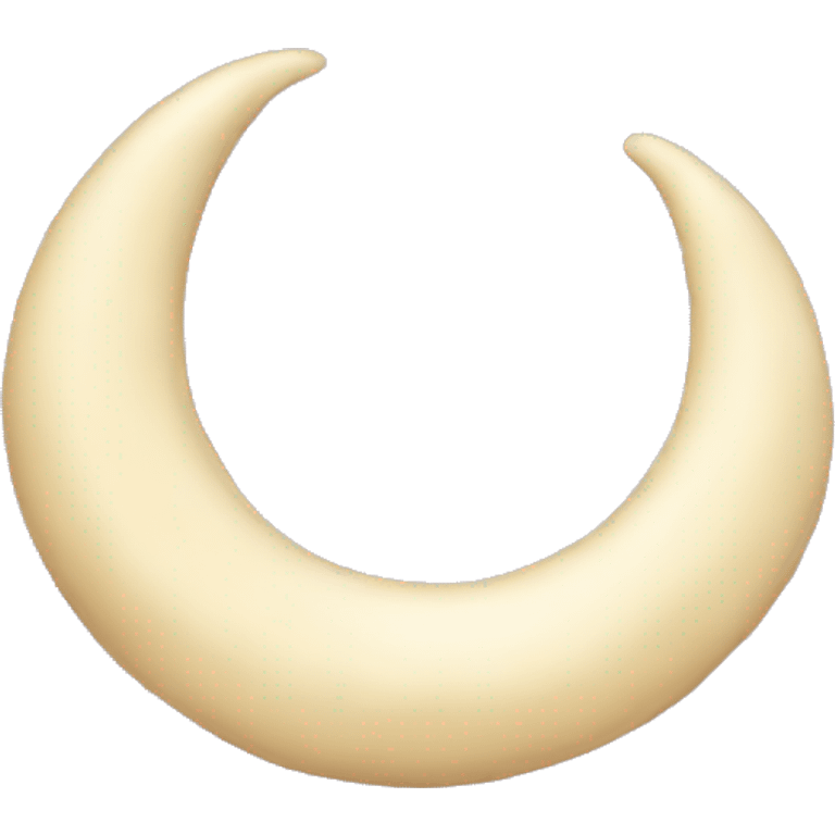 vanilla crescent emoji