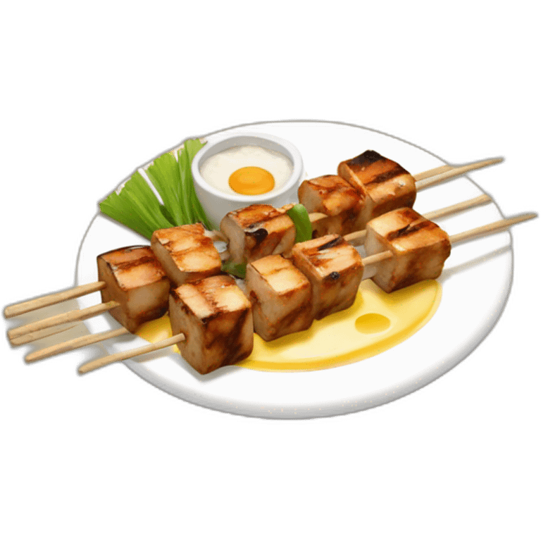 Brochette yakitori beuf fromage emoji