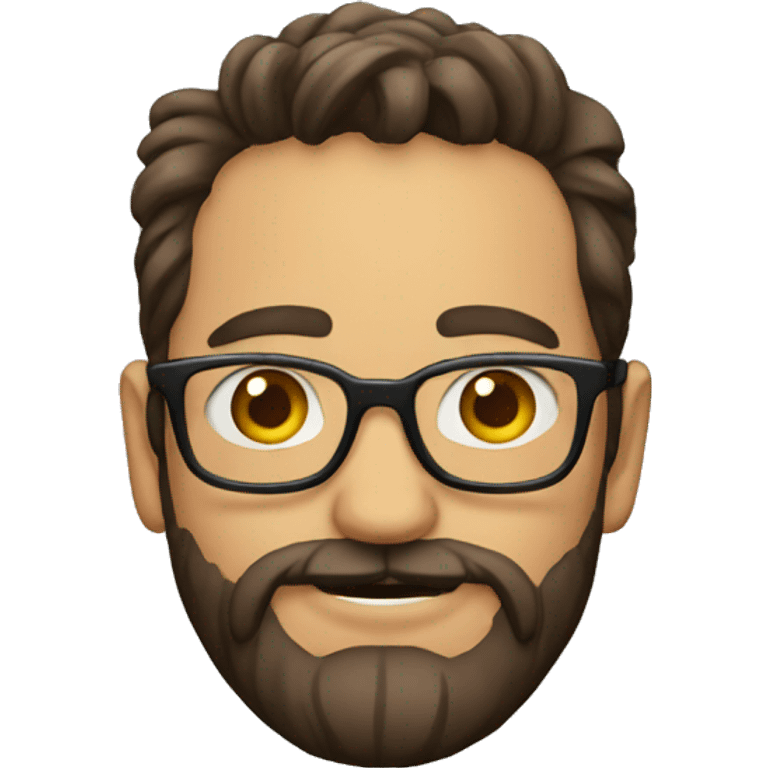 Barba con lentes emoji