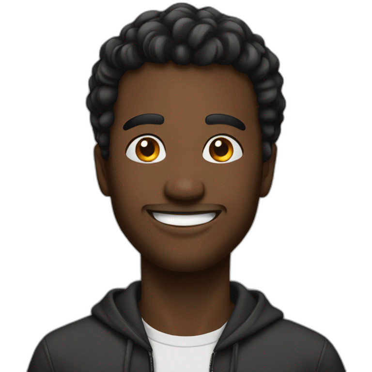 Man happy Black  emoji