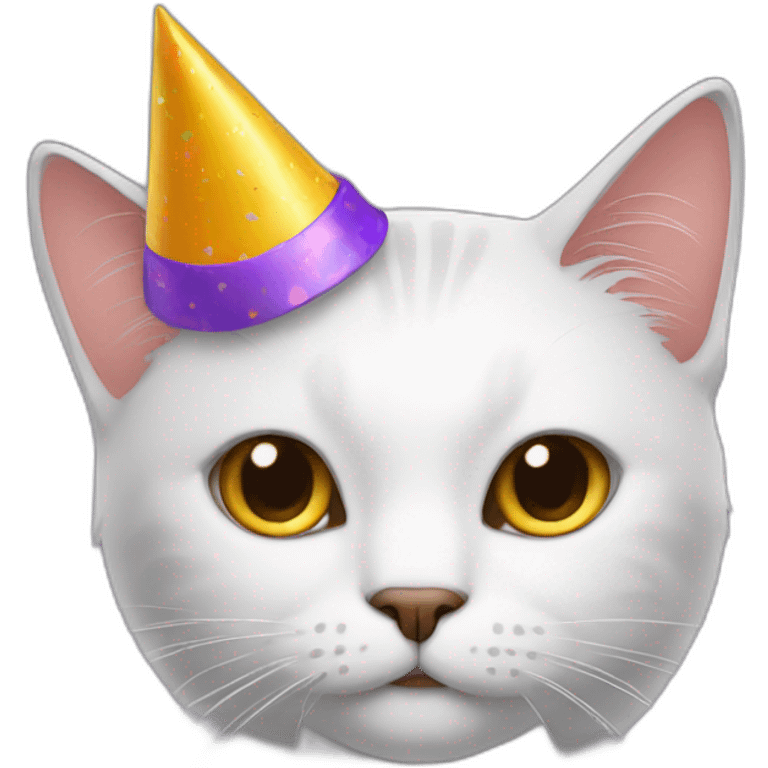 cat with party hat emoji