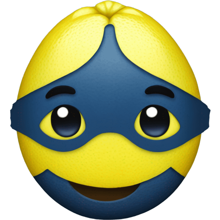 dark blue lemon emoji