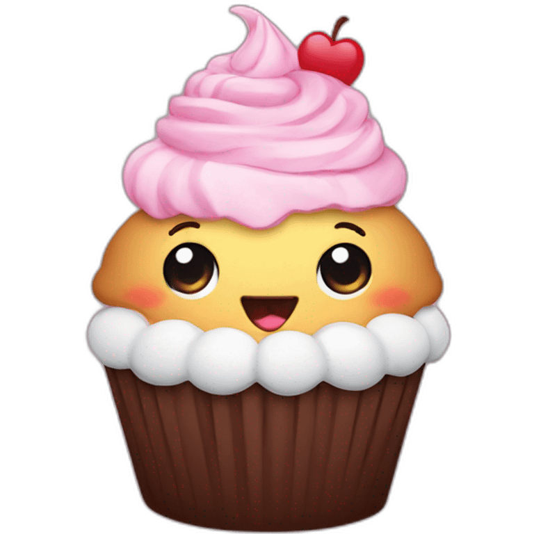 cute cupcake emoji