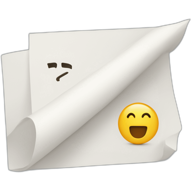 two pieces of paper, one next to each other, in one of them it says "1", in the other, "2". emoji