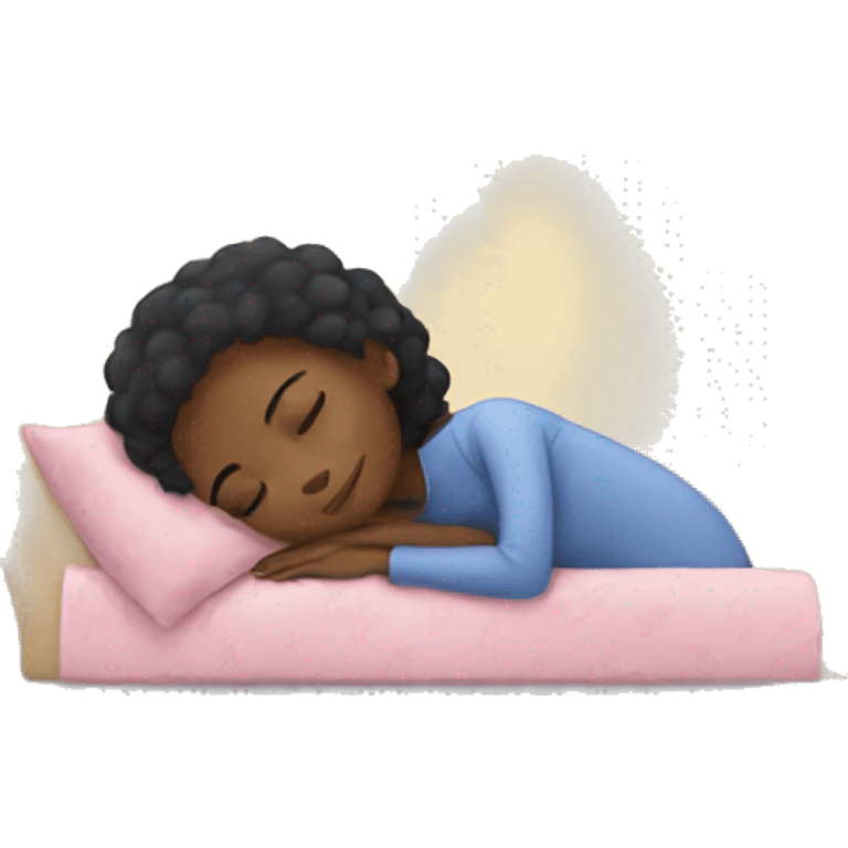 Black girl sleeping  emoji