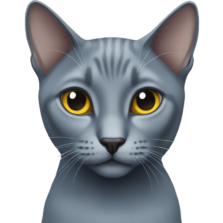 Russian blue cat  emoji