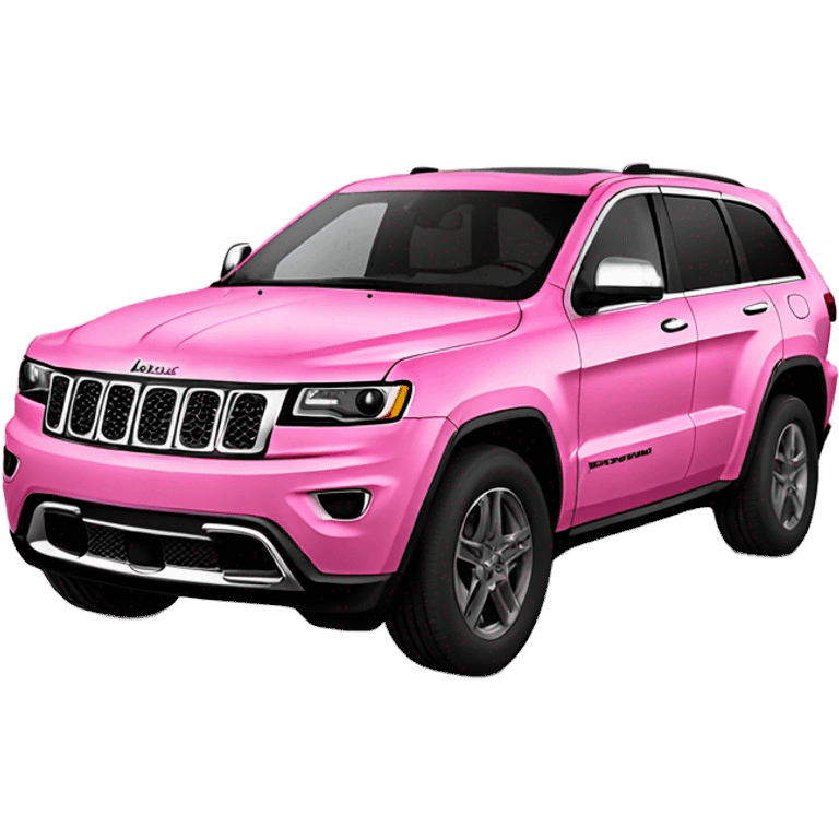 Pink jeep grand Cherokee with black trim emoji