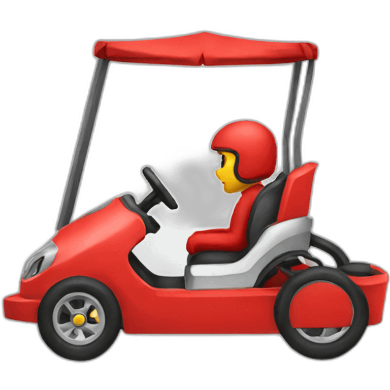 red kart emoji