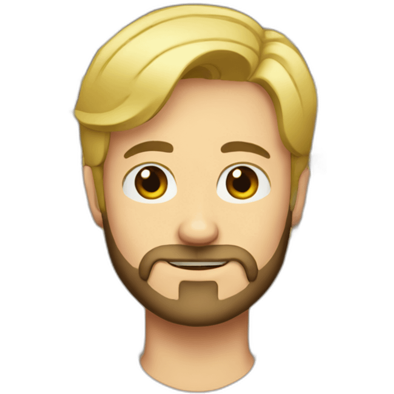 Blond man beard with cats and tacos emoji