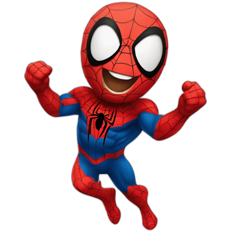 Spiderman happy emoji