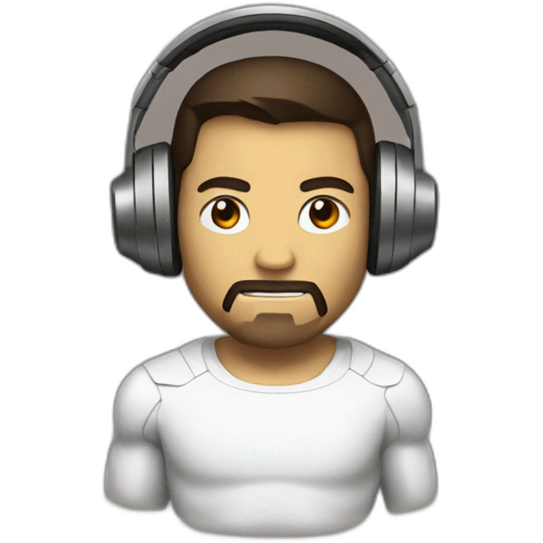 iron man with headphones emoji