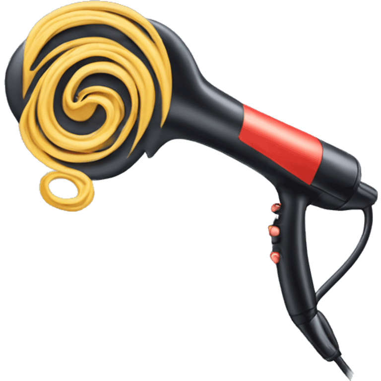 hair curling iron emoji