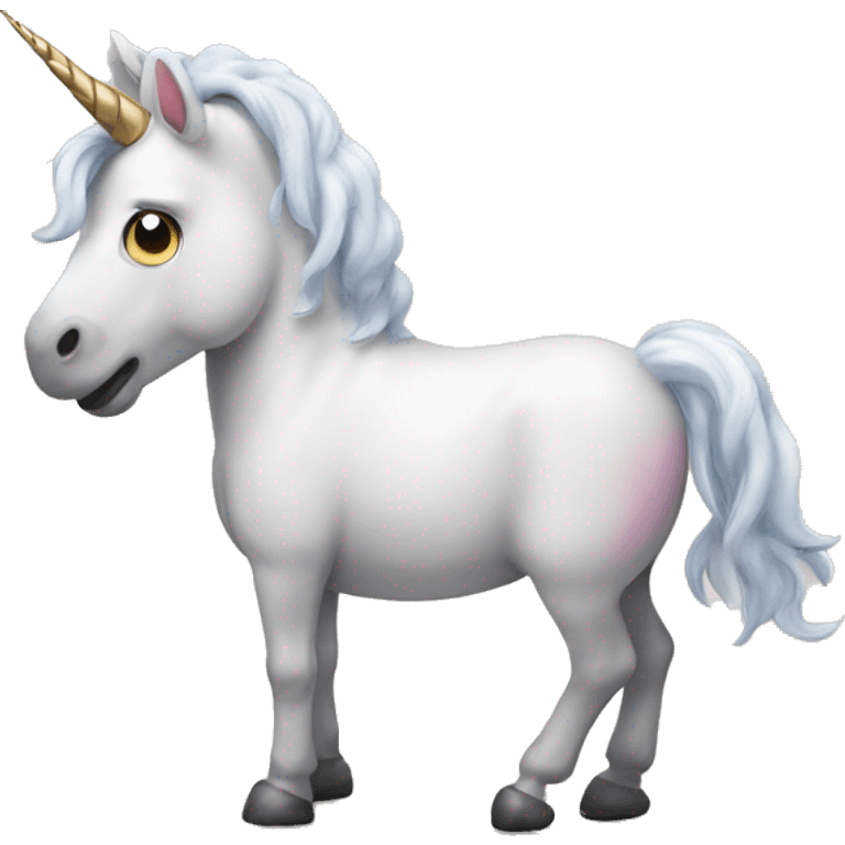 Unicorn pooping emoji