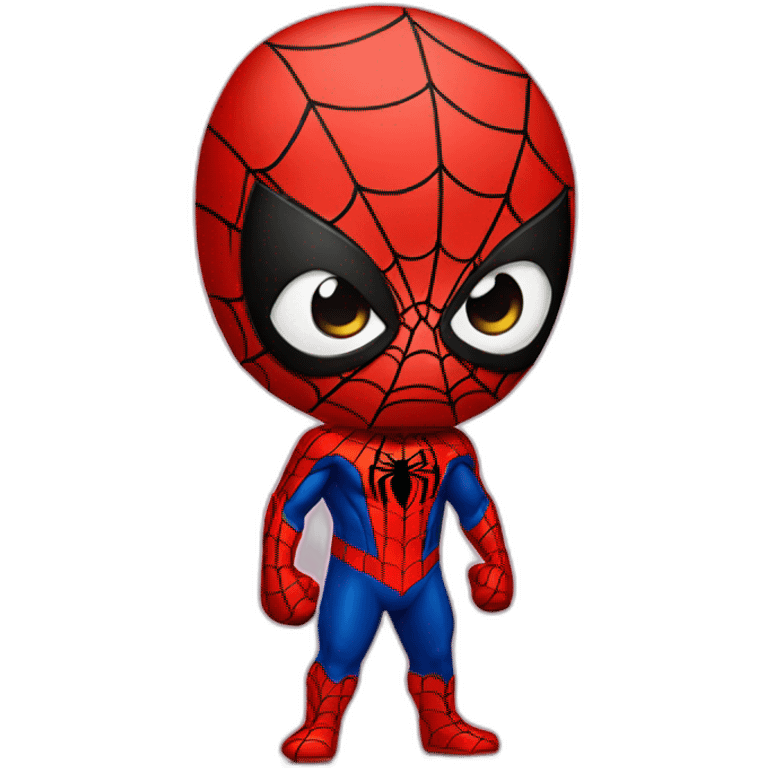 Cute spiderman emoji