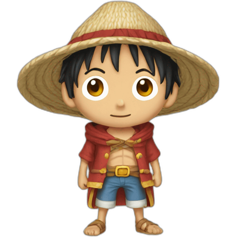 Luffy wearing aran thob emoji