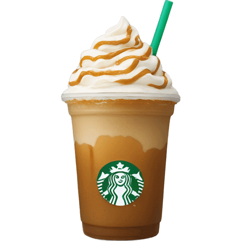 Starbucks caramel frappe emoji