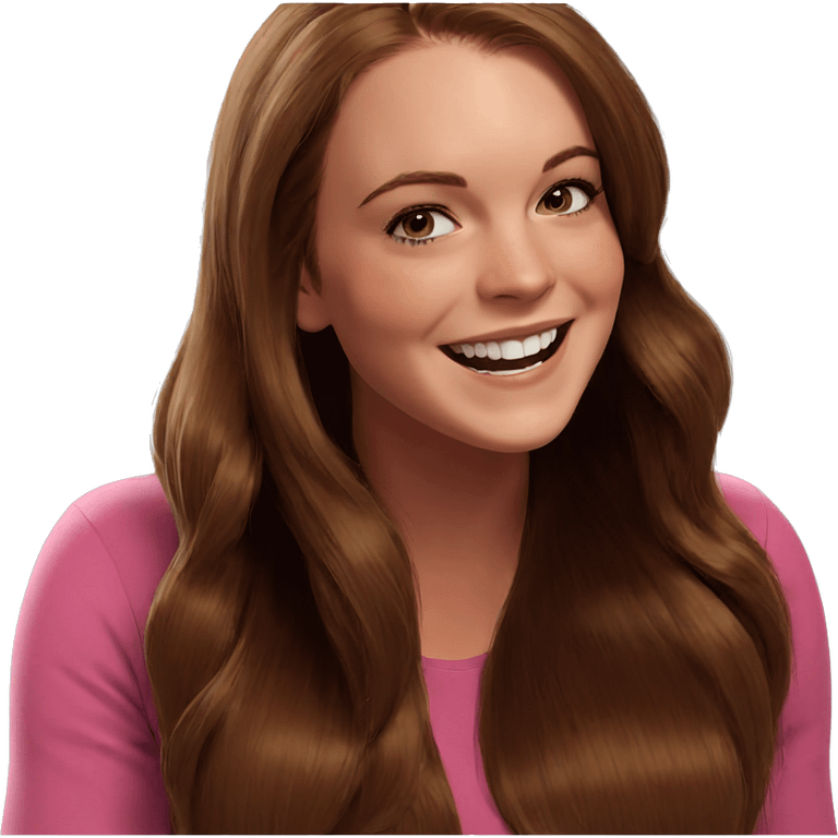 smiling girl with long hair emoji