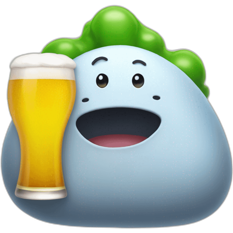 blob holding beer emoji