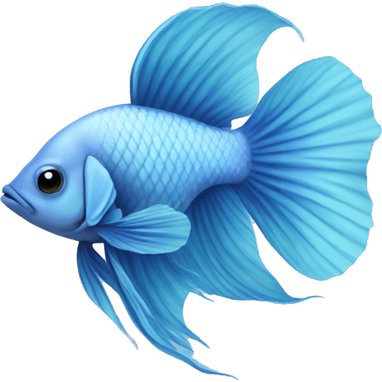 pastel blue beta fish emoji