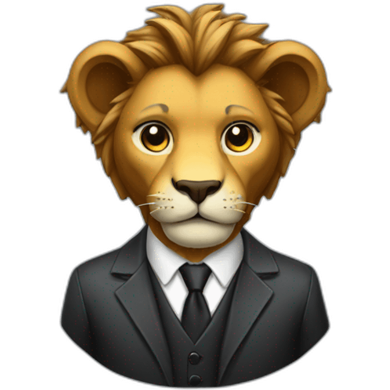 Lion lawyer gamer emoji