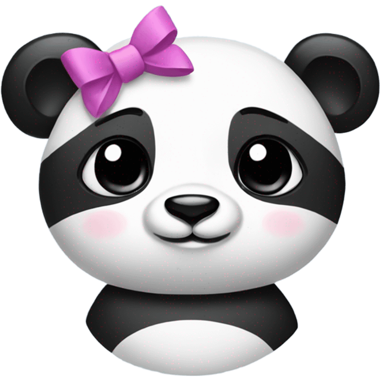 panda with a bow emoji