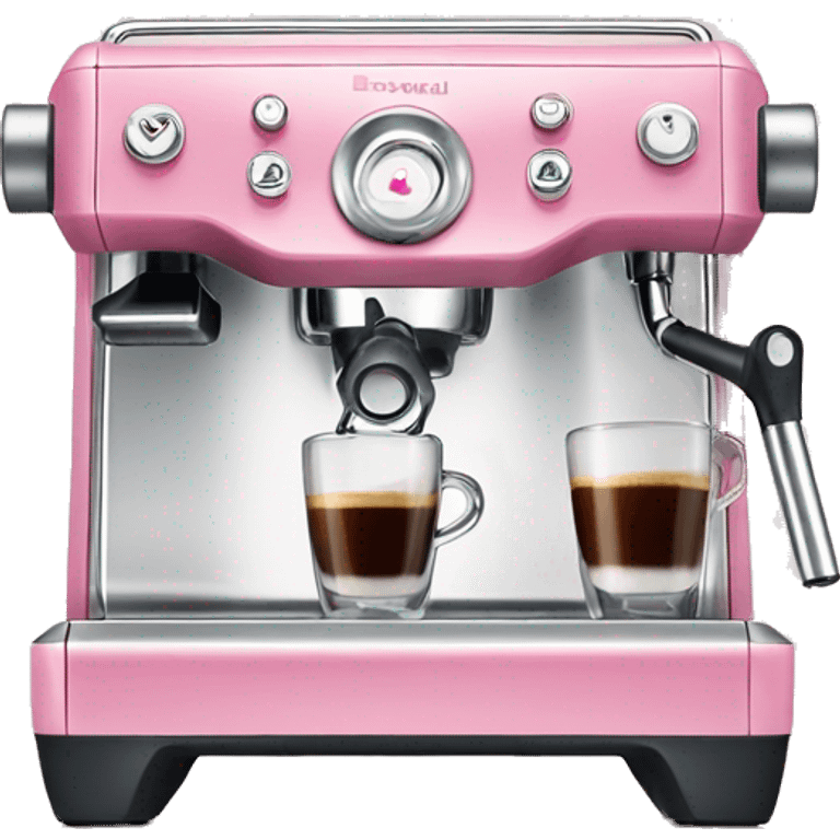 espresso machine breville pink  emoji