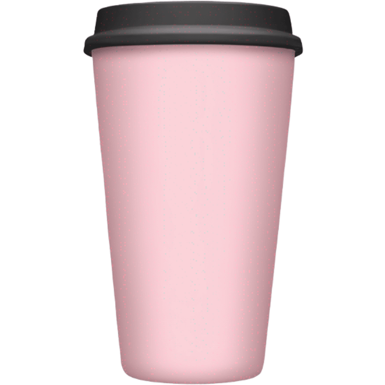 Light pink tumbler without face emoji