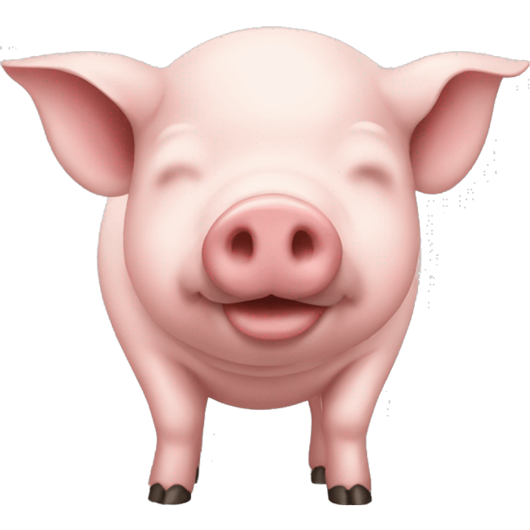 Pig with crop top emoji