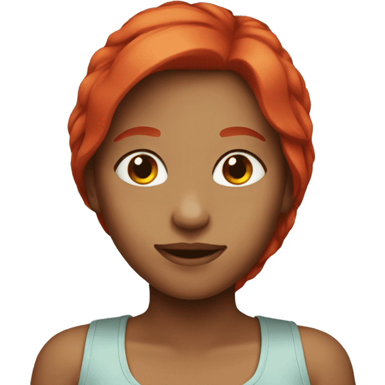 Girl emoji with red hair emoji