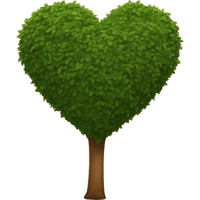 heart shape bush emoji