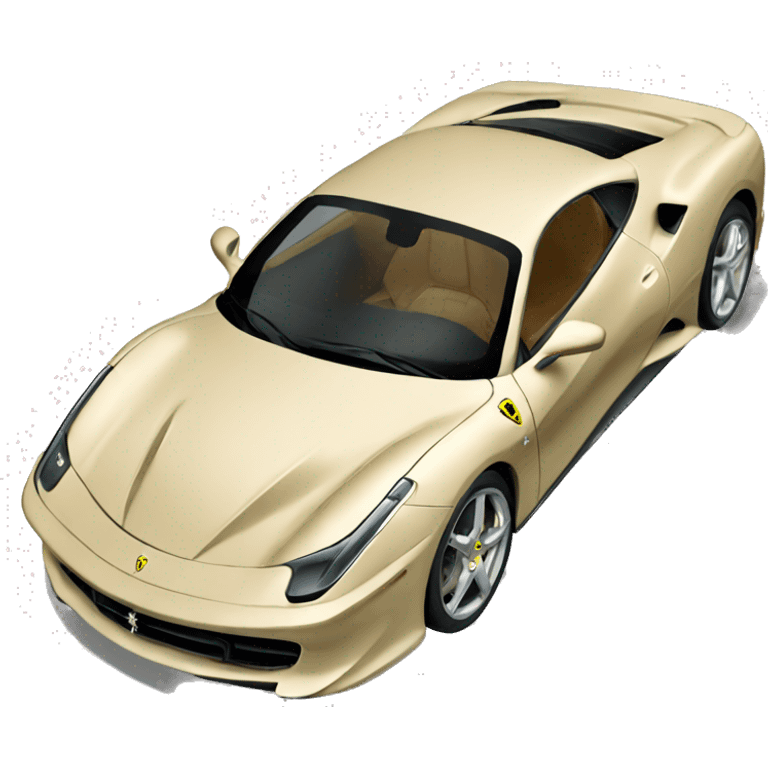 beige-ferrari-car emoji