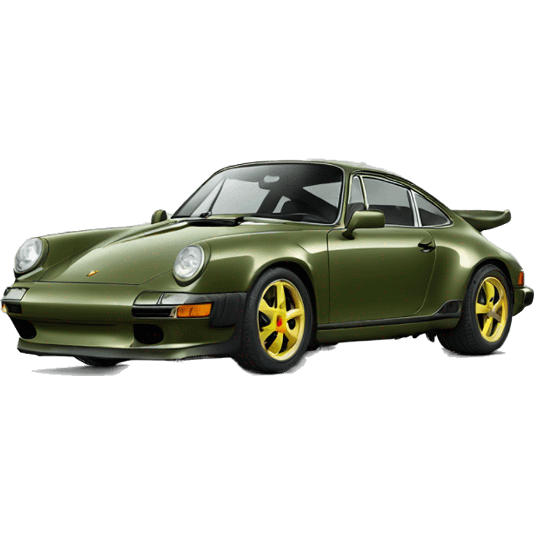 Olive green Porsche emoji