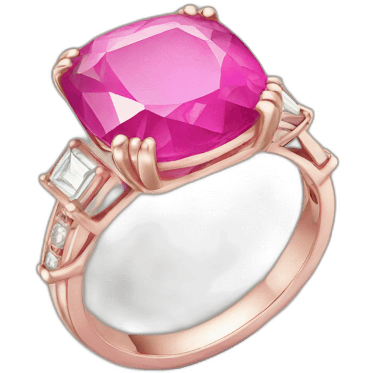 pink stone ring emoji