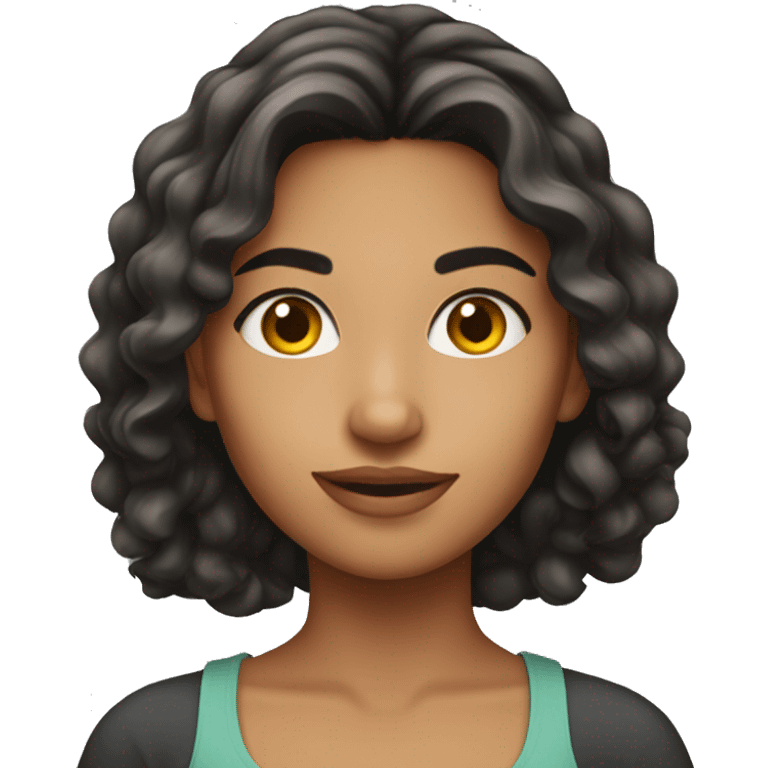 A pretty young Latina woman  emoji