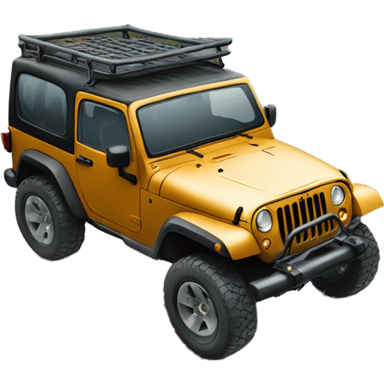 jeep wheeling over a mountain  emoji