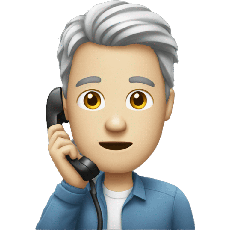 extremely loud colleague on the phone emoji