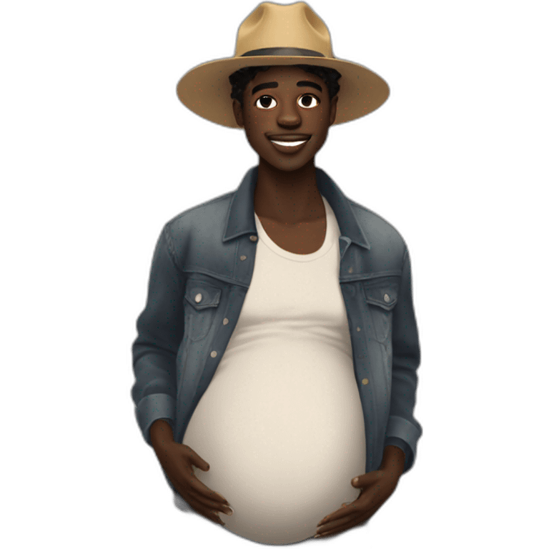 pregnant Lil Nas x emoji