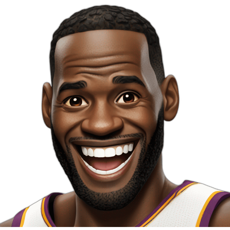 Lebron james laughing emoji